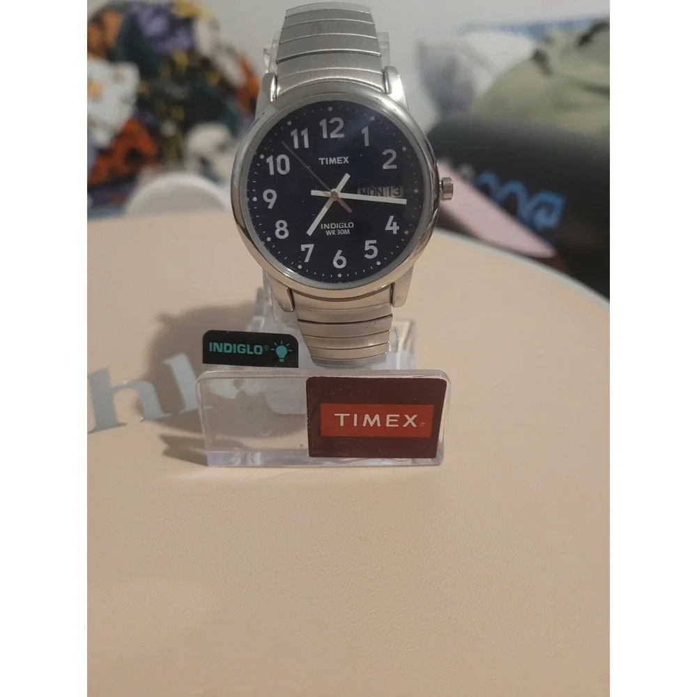 Timex Mens Easy Reader Indiglo‎ Expander Watch | 35mm | Water Resistant | T20031